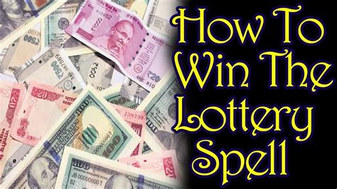 spell to win the lottery tonight.